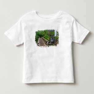 コロンビア川渓谷のラトゥレル滝の橋 トドラーTシャツ