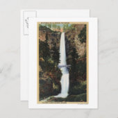 コロンビア川OR – マルチノマ滝とベンソン ポストカード (正面/裏面)