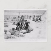 コロンビア州の河口に立つルイスとクラーク ポストカード (正面)