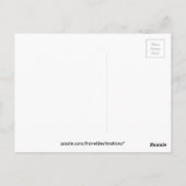 コロンビア州旗と写真文字の地図 ポストカード (裏面)