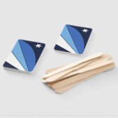 コロンビア州旗のハンドファンのセット ハンドファン (組立なし)