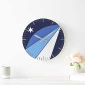 コロンビア州旗の壁時計 ラージ壁時計 (ホーム)