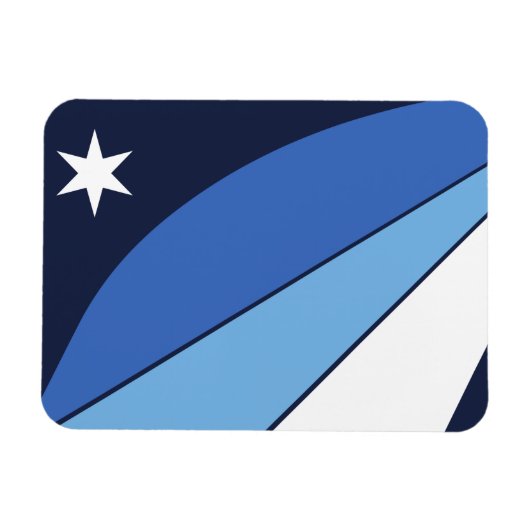 コロンビア州旗を持つフレキシブルなフォトマグネット マグネット (横)