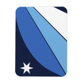 コロンビア州旗を持つフレキシブルなフォトマグネット マグネット (縦)