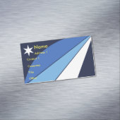 コロンビア州旗を持つ名刺マグネット マグネット名刺 (インサイチュ)