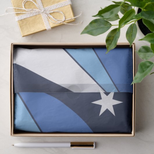 コロンビア州旗を持つ愛国的なティッシュペーパー 薄葉紙 (ギフト)