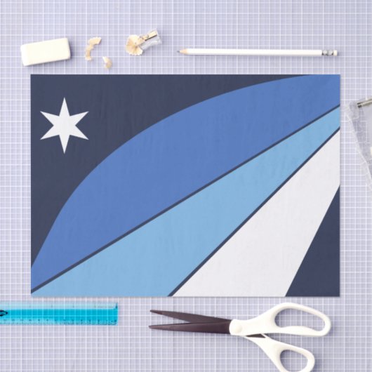 コロンビア州旗を持つ愛国的なティッシュペーパー 薄葉紙 (クラフト)