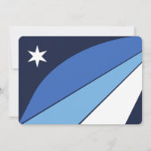 コロンビア州旗を持つ愛国的な招待状 招待状 (裏面)