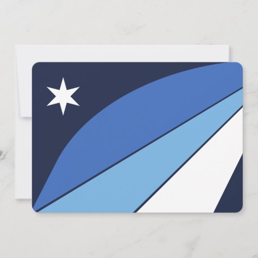 コロンビア州旗を持つ愛国的な招待状 招待状 (正面)