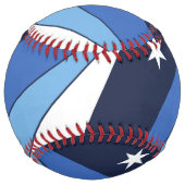 コロンビア州旗を持つ愛国的ソフトボール ソフトボール (正面)