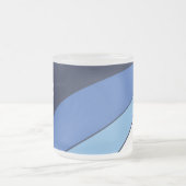 コロンビア州旗を持つ曇り小さなガラス製のマグカップ フロストグラスマグカップ (中央)