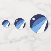 コロンビア州旗を持つ表紙吹雪 コンフェッティ (裏面)