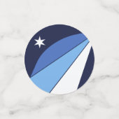 コロンビア州旗を持つ表紙吹雪 コンフェッティ (スモール正面)