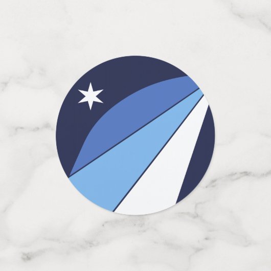 コロンビア州旗を持つ表紙吹雪 コンフェッティ (スモール正面)