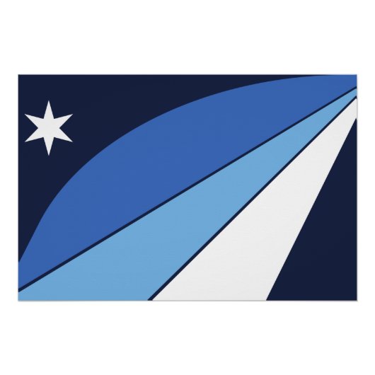 コロンビア州旗を掲げた愛国的な壁ポスター ポスター (正面)