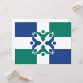 コロンビア州旗（ミズーリ州） カード (正面/裏面インサイチュ)