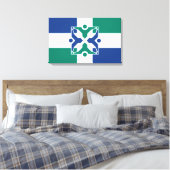 コロンビア州旗（ミズーリ州） キャンバスプリント (インサイチュ (寝室))