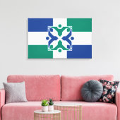 コロンビア州旗（ミズーリ州） キャンバスプリント (インサイチュ (リビング))