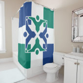 コロンビア州旗(ミズーリ州) シャワーカーテン (インサイチュ)