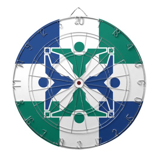 コロンビア州旗(ミズーリ州) ダーツボード (正面)