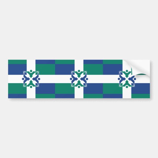 コロンビア州旗（ミズーリ州） バンパーステッカー (正面)