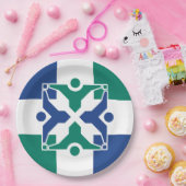 コロンビア州旗(ミズーリ州) ペーパープレート (パーティー)