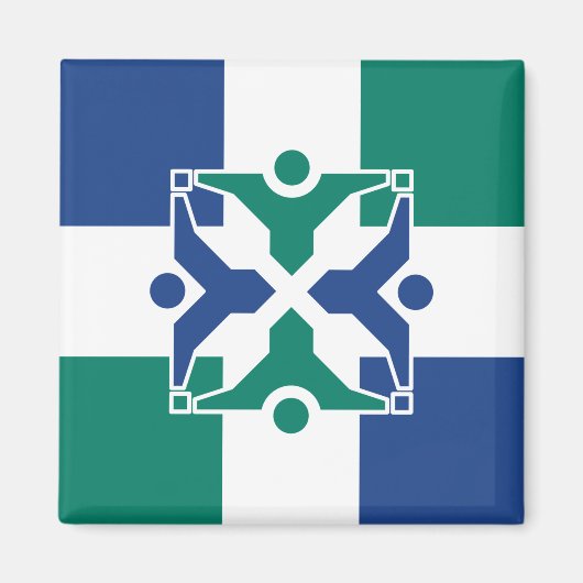 コロンビア州旗（ミズーリ州） マグネット (正面)