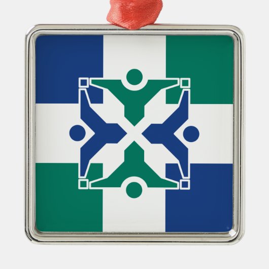 コロンビア州旗（ミズーリ州） メタルオーナメント (正面)