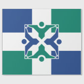 コロンビア州旗（ミズーリ州） ラッピングペーパー (フラット)