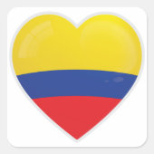 コロンビア愛のアイコン スクエアシール (正面)