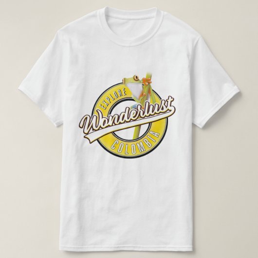 コロンビア探訪 ワンダーラスト Tシャツ (デザイン正面)