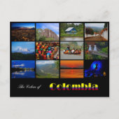 コロンビア旅行ポストカードの色 ポストカード (正面)