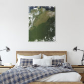 コロンビア東部の衛星ビュー キャンバスプリント (インサイチュ (寝室))