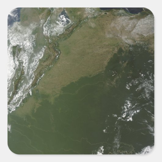 コロンビア東部の衛星ビュー スクエアシール (正面)