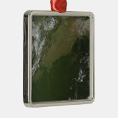 コロンビア東部の衛星ビュー メタルオーナメント (右)