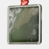 コロンビア東部の衛星ビュー メタルオーナメント (左)