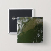 コロンビア東部の衛星ビュー 缶バッジ (正面&裏面)