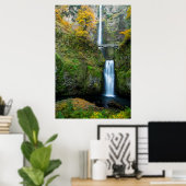 コロンビア渓谷の秋にマルトノ秋 ポスター (ホームオフィス)