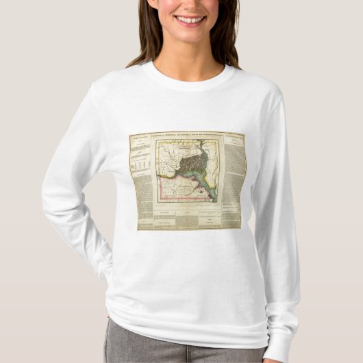 コロンビア特別区の地図 Tシャツ (正面)