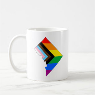 コロンビア特別区プライド LGBTQ プライド コーヒーマグカップ