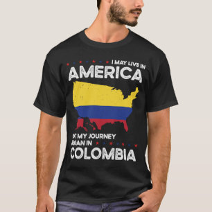 コロンビア生まれコロンビア米国市民権 Tシャツ