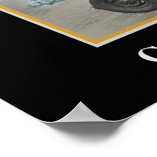 コロンビア産フルーツカート ポスター (角)