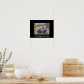 コロンビア産フルーツカート ポスター (キッチン)