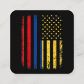 コロンビア米国国旗コロンビア・ルーツColombia A スクエア名刺 (裏面)