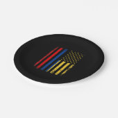 コロンビア米国国旗コロンビア・ルーツColombia A ペーパープレート (アングル)