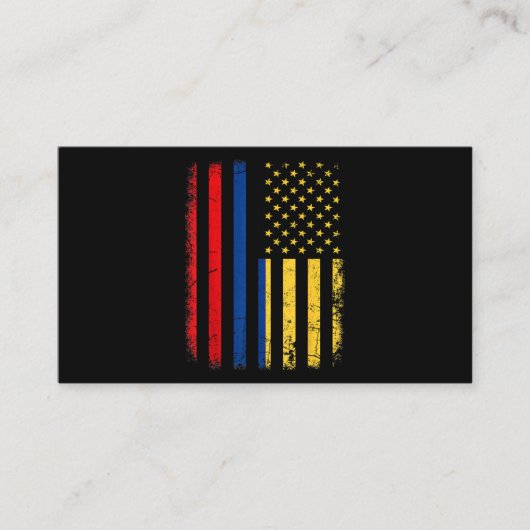 コロンビア米国国旗コロンビア・ルーツColombia A 名刺 (正面)