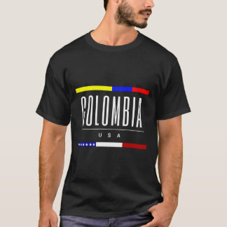 コロンビア米国国旗生まれの家族の贈り物 Tシャツ