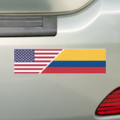コロンビア系アメリカ人 バンパーステッカー (車上)