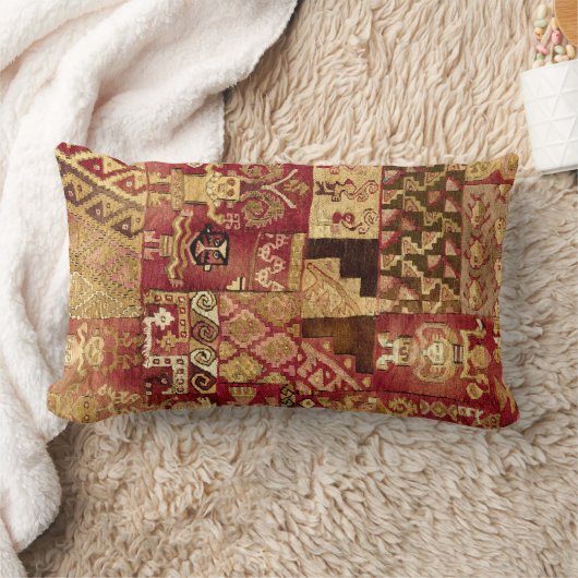 コロンビア紀前中南米ペルーのシャンケイ ランバークッション (ブランケット)