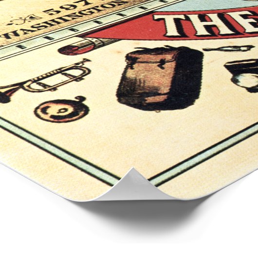 コロンビア自転車アメリカヴィンテージサイクルポスター ポスター (角)